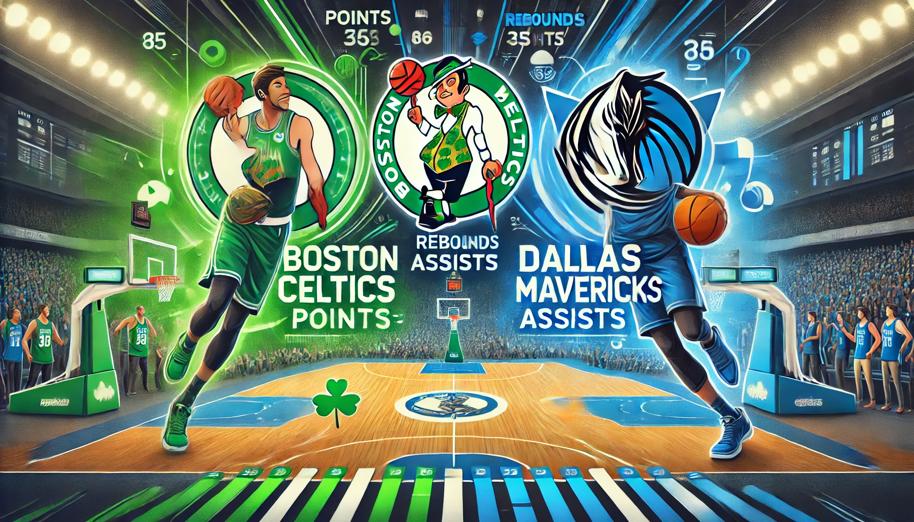 boston celtics vs dallas mavericks match player stats