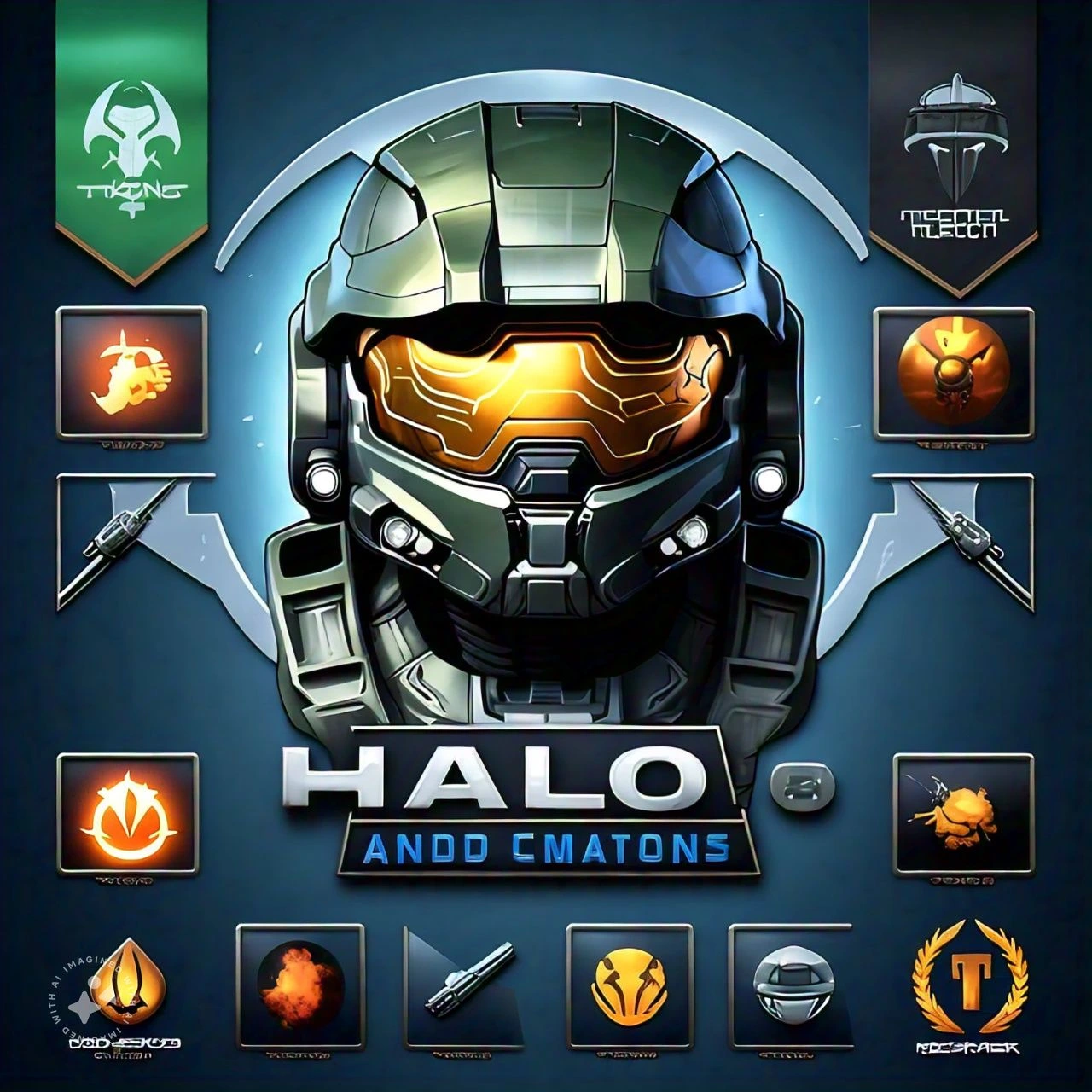 halo (2003) game icons banners